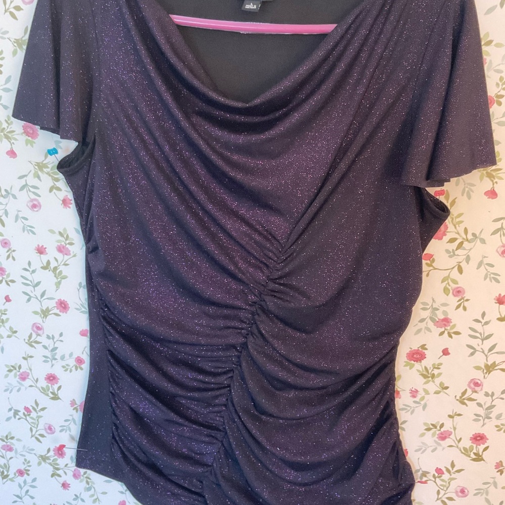 Allen B Women's purple Top. Special Occasion